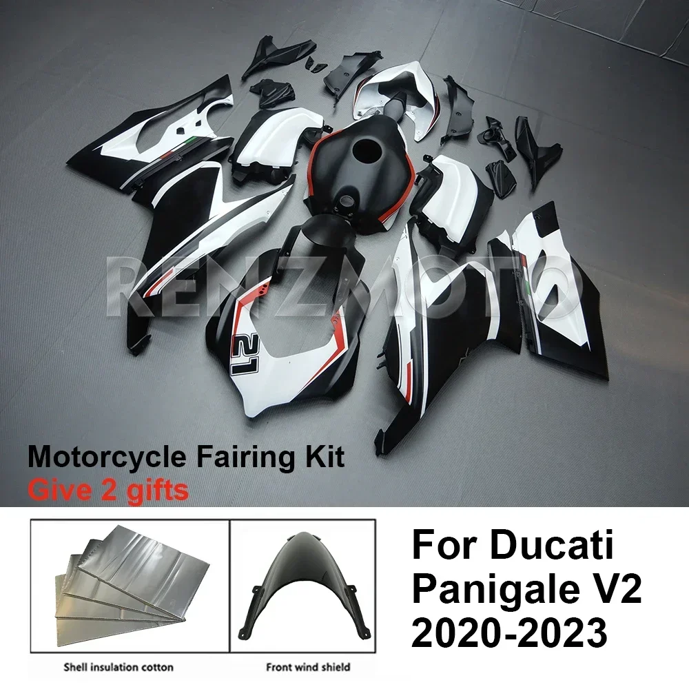 For DUCATI Panigale V2 2020-23 Fairing Motorcycle Set Body Kit Decoration Plastic Guard Plate Accessories Shell Large Fuel Tank