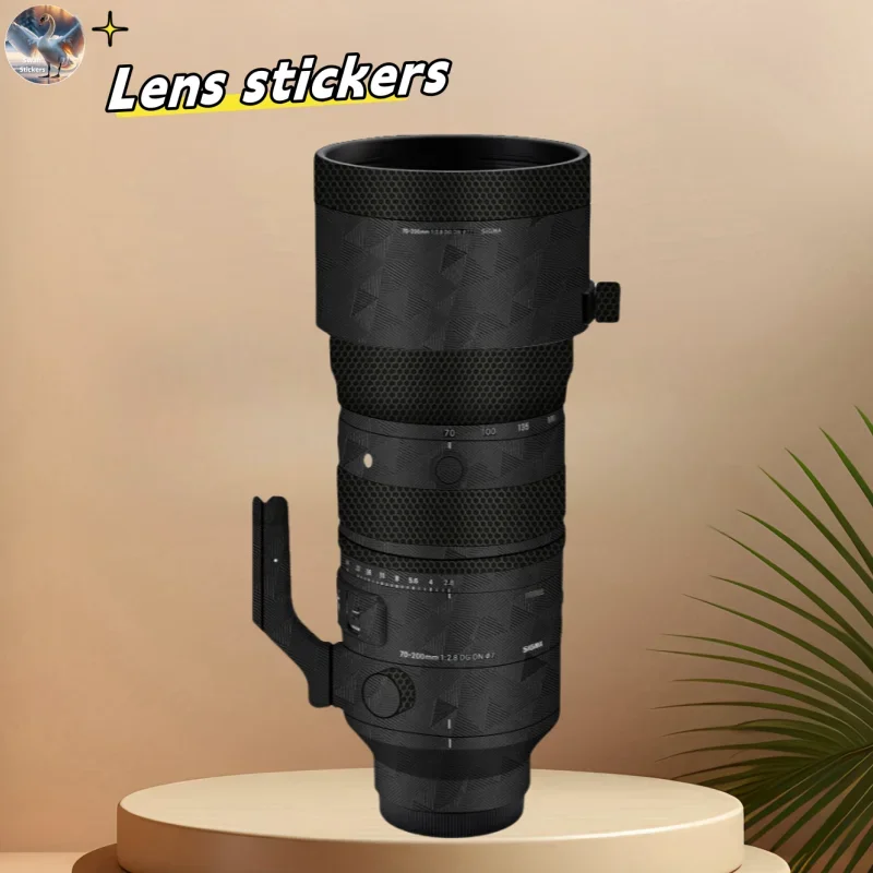 for Sigma 70-200DGDN Lens stickers, precision cut wear-resistant protective film, DIY skin