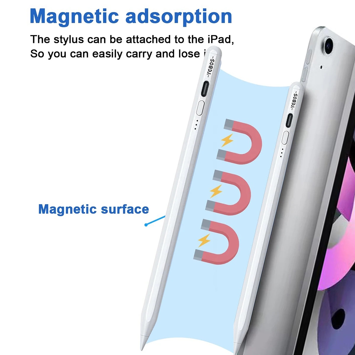 For Apple Pencil 2 iPad Pen Palm Rejection Stylus for iPad Pro Mini 6 Air 2022 2021 2020 2019 2018 for Apple Pen iPad Pencil