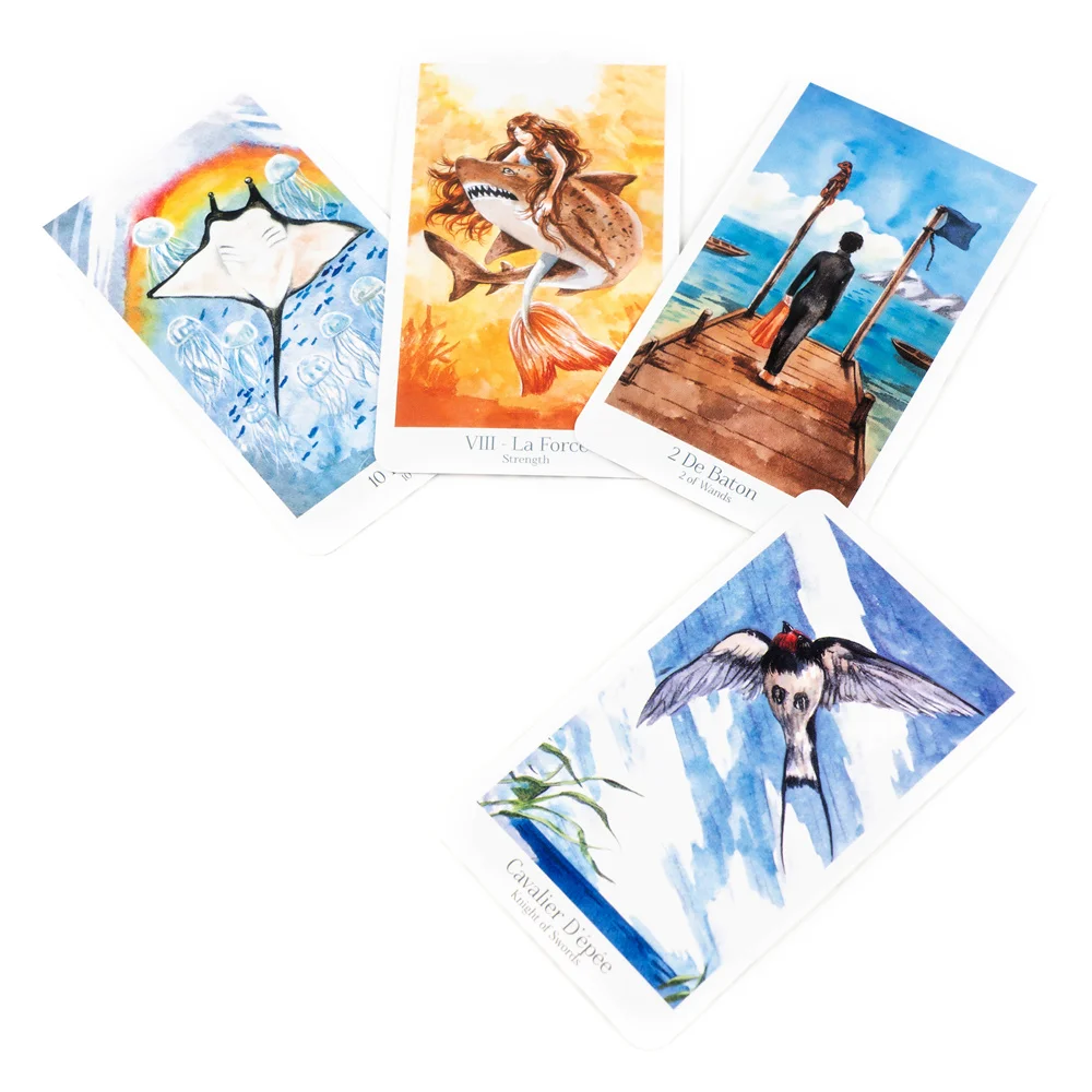 Creative The Healing Waves Tarot In French Tarot Cards  Wizard Oceanic Deck Amazing  Oracle Card