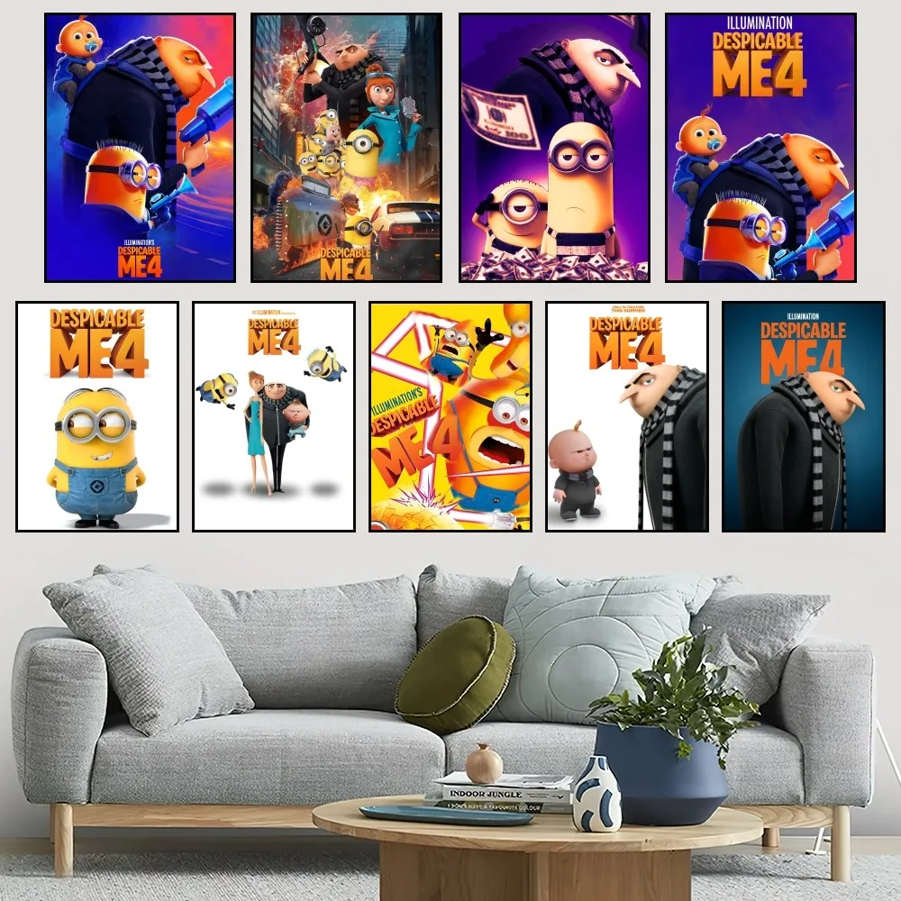 

BEAST KINGDOM Cartoon Despicable Me 4 P Poster Home Prints Wall Decoration Living Room Painting Bedroom Office