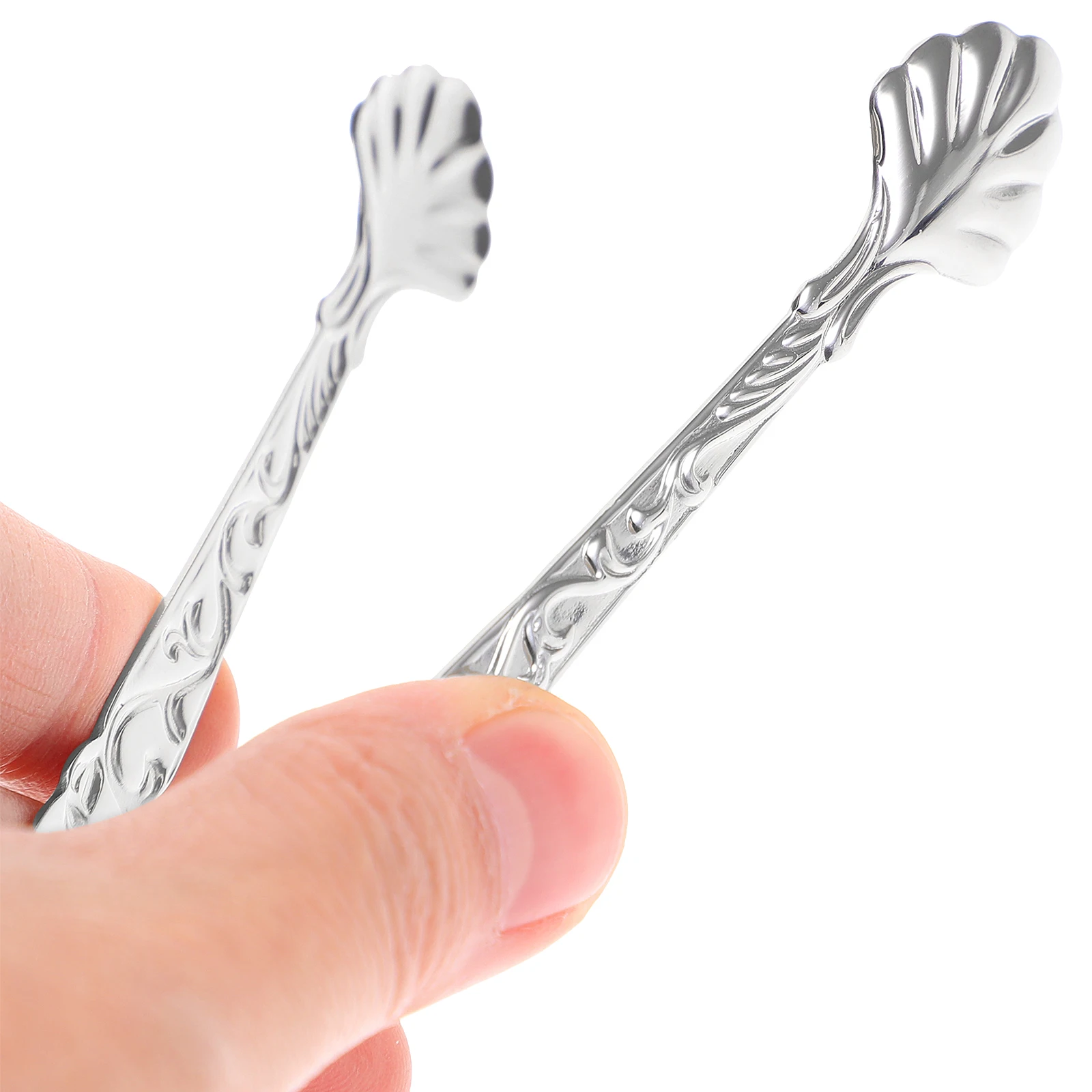 

2 Pcs Rose Ice Cube Clips Stainless Steel Stainless Steel Sugar Tongs Mini Food Tongs Kitchen Gadgets Sugar Grips