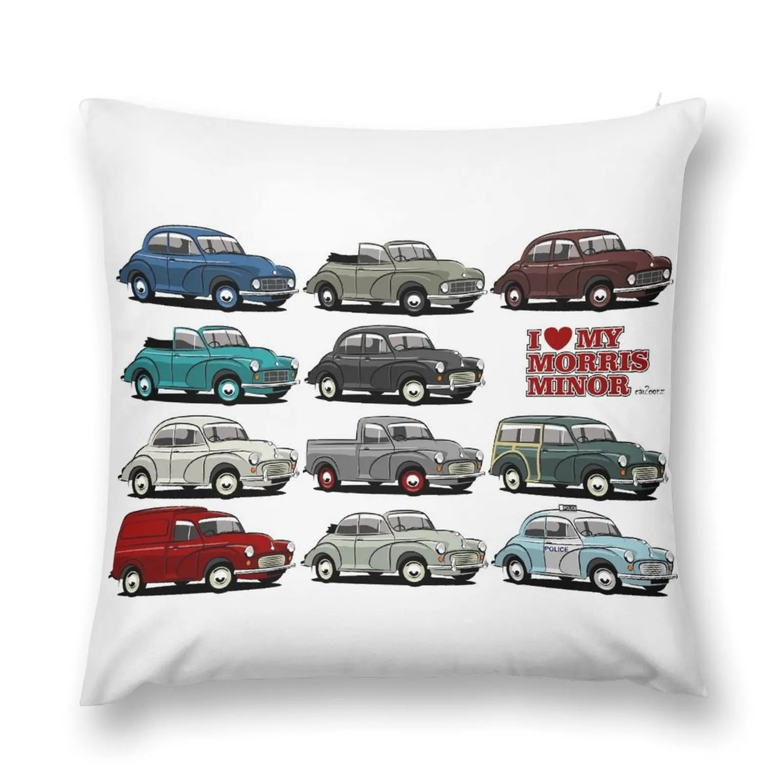 

Morris Minor evolution Throw Pillow Pillowcases Bed Cushions Bed pillowcases Luxury Pillow Case pillow