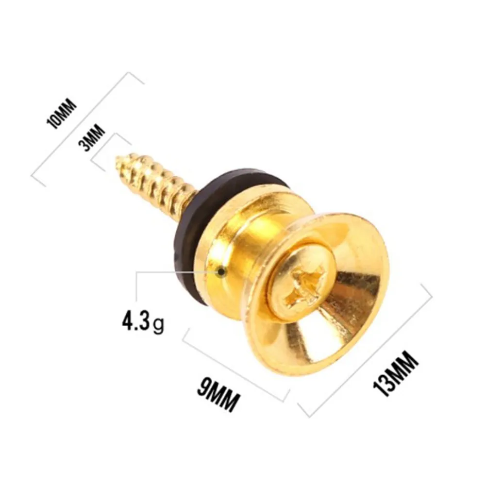 Comodi e affidabili Bottoni di bloccaggio per tracolla per chitarra Perni terminali Pioli Parti di bloccaggio a vite Accessori per chitarristi