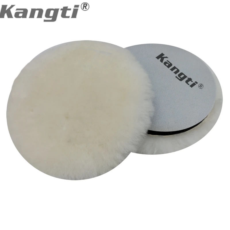 

5pcs/Lot 6 Inch (150mm)Heavy Cut Wool Polishing Pad High Density Lambs For DA / Ro Car Polisher