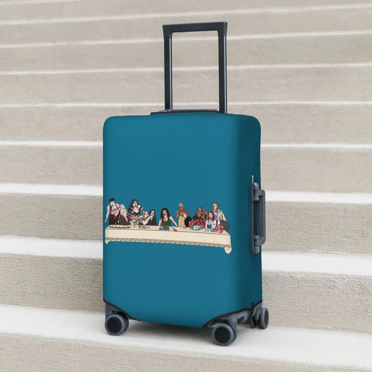 

The Last Supper Of The Real Housewives Suitcase Cover Protection Elastic Travel Luggage Protector Covers for 18-32 Inch