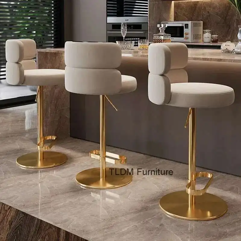 

Sustainable Luxury Bar Stool Restaurant External Counter Commercial Bar Stools Station Ergonomic Taburetes Coffee Furniture