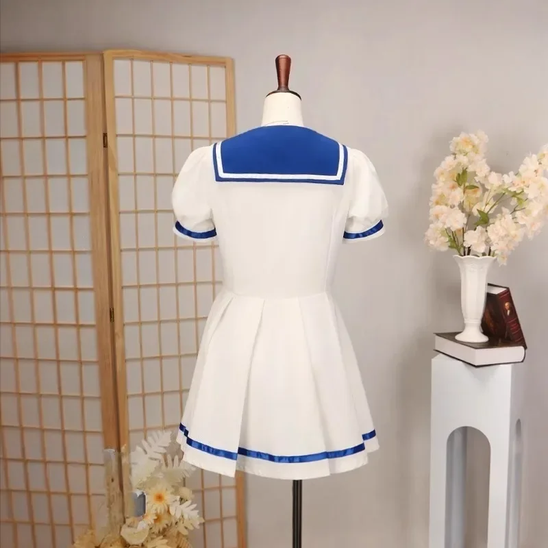 ชุดคอสเพลย์สาวน้อยน่ารักสไตล์อนิเมะญี่ปุ่น ชุดนักเรียนหญิง ชุดกะลาสี ชุดเดรสสีขาว สำหรับงานฮาโลวีน งานคาร์นิวัล งานปาร์ตี้ งานแสดงบนเวที ปี 2025