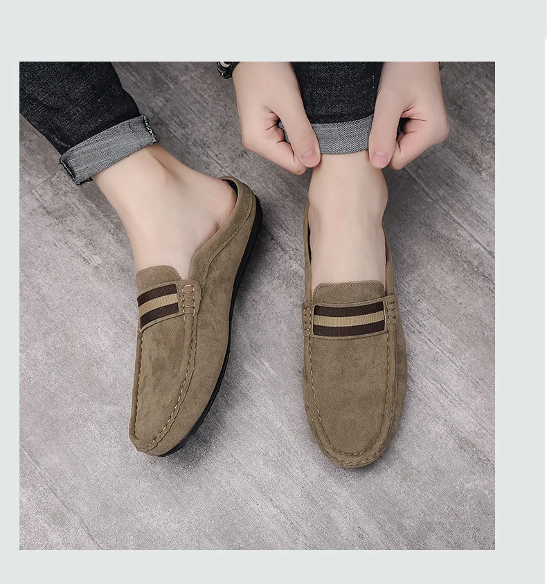 2026 Neu eingetroffene Herren-Freizeitschuhe: Atmungsaktive Halbschuh-Pantoffeln zum Hineinschlüpfen, leichte Wildleder-Freizeitschuhe für Herren – Detail 12