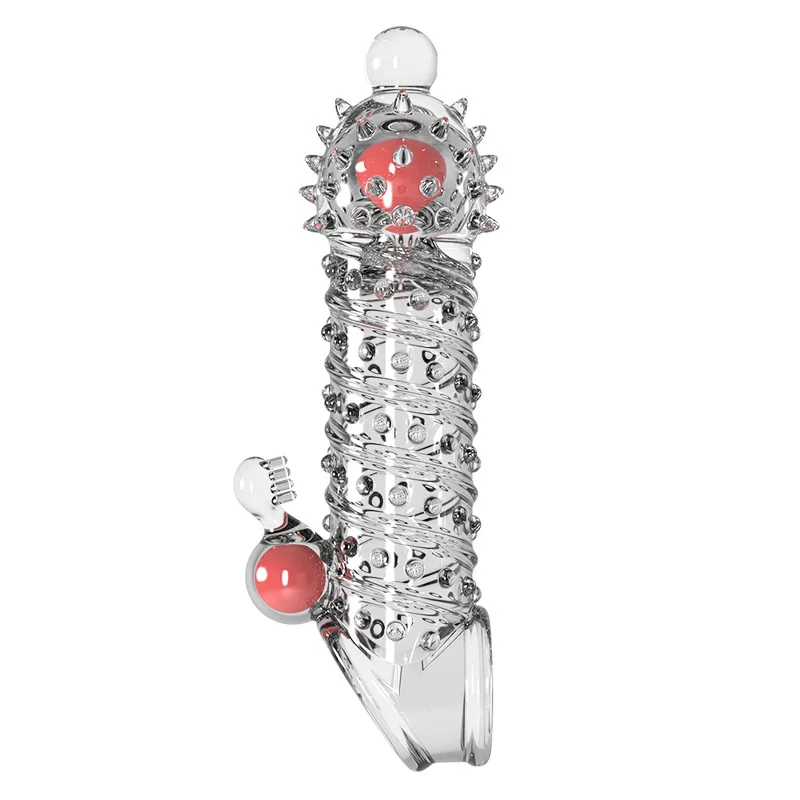 Penis Enlargement Sleeve Vibrator Penis Extender Sex Toys for Men Delayed Ejaculation Condom Penis Extension Adult Sex Products - Image 2