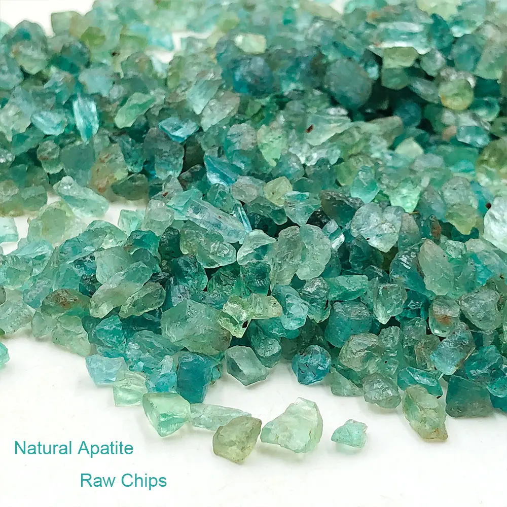 

50g/Pack Natural Apatite Raw Chips Gravel Rough Quartz Crystals Stone Mineral Healing Reiki Home Room Decor Decoration Aquarium