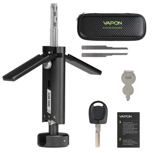 

Vapon Katana Decoder HU66 Gen2 Auto Pick and Decoder Lockpick Tool Locksmith Tool