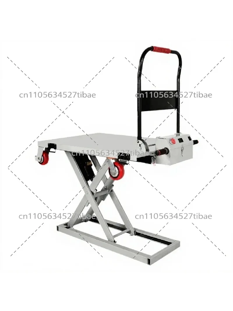 Electric Scissor Lift Cart Mobile Flatbed Truck Vehicle Stainless Steel Fully Automatic