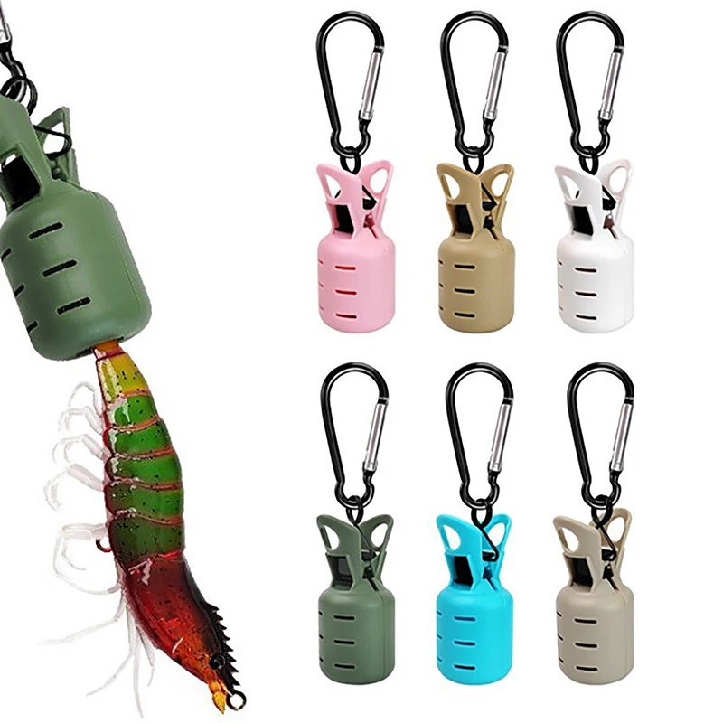 Squid Jig Bait Protector Kit Webfoot Octopus Egi Hooks Cover Cuttlefish Umbrella Lure Cap With Carabiner Fishing Tackle