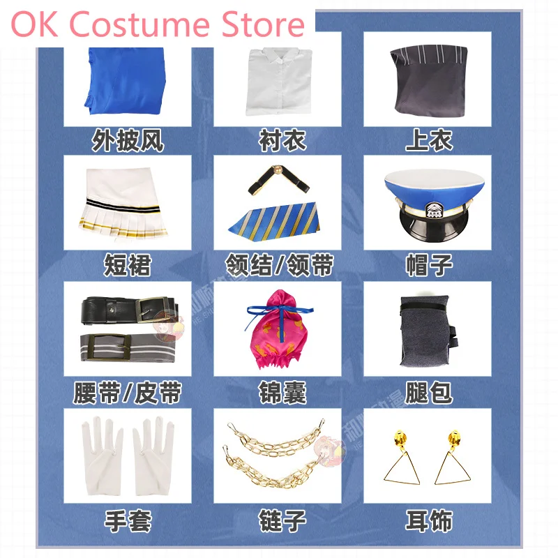 Anime! NIKKE The Goddess Of Victory Diesel Lovely Sailor Suit Cool Uniform Cosplay Costume Halloween Party Outfit Women