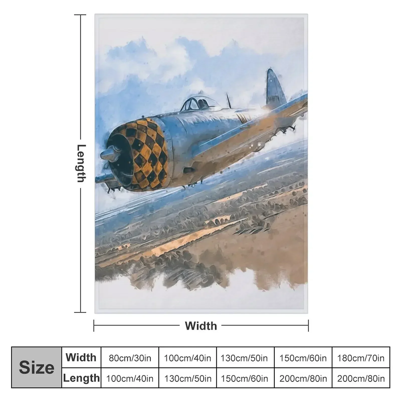 P-47 Thunderbolt Throw Blanket Weighted Multi-Purpose christmas decoration Beautifuls Blankets