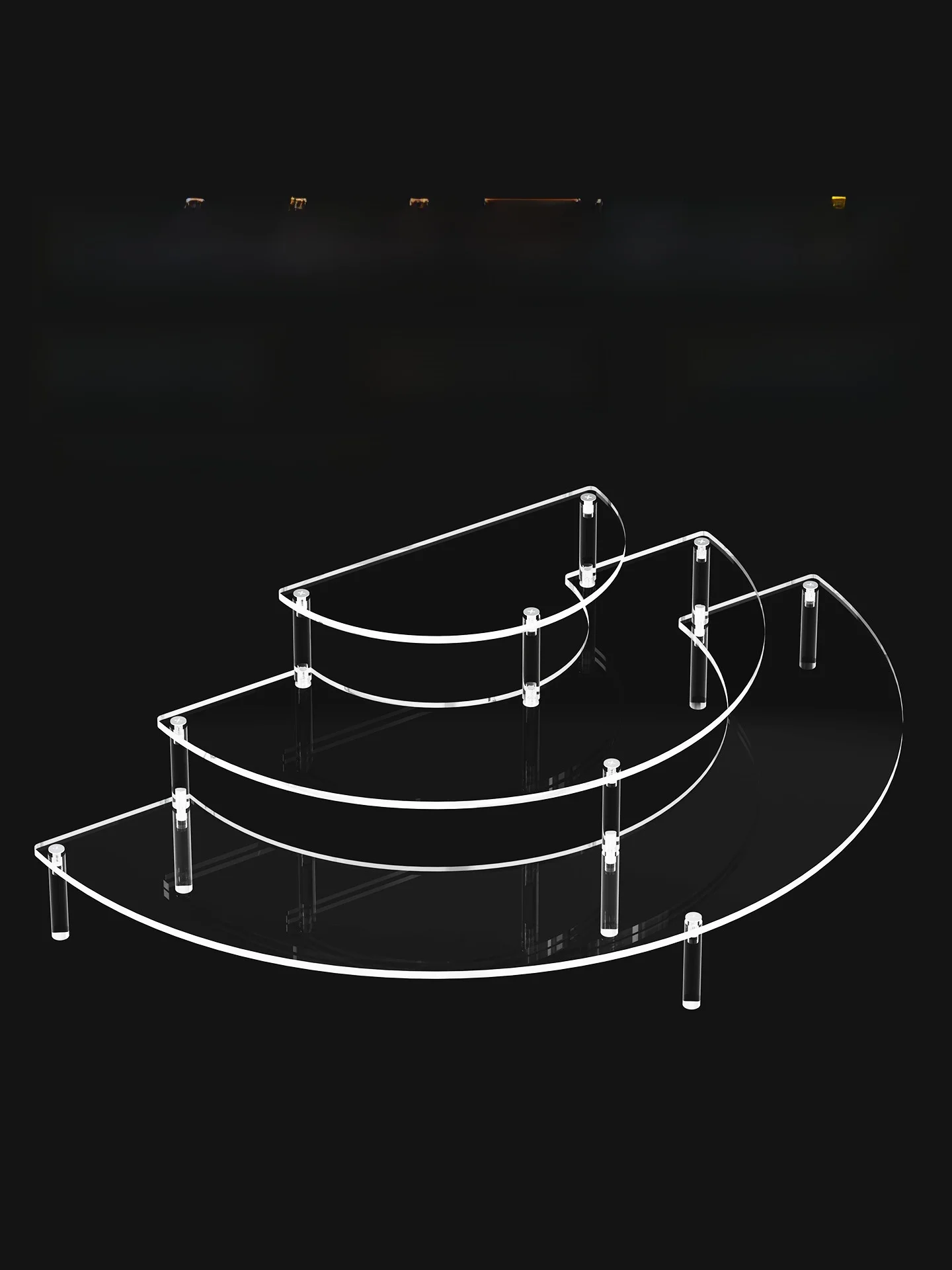 

Акриловая многоуровневая подставка-витрина для моделей машинок, органайзер для мелких игрушек и украшений, декор для игровой комнаты