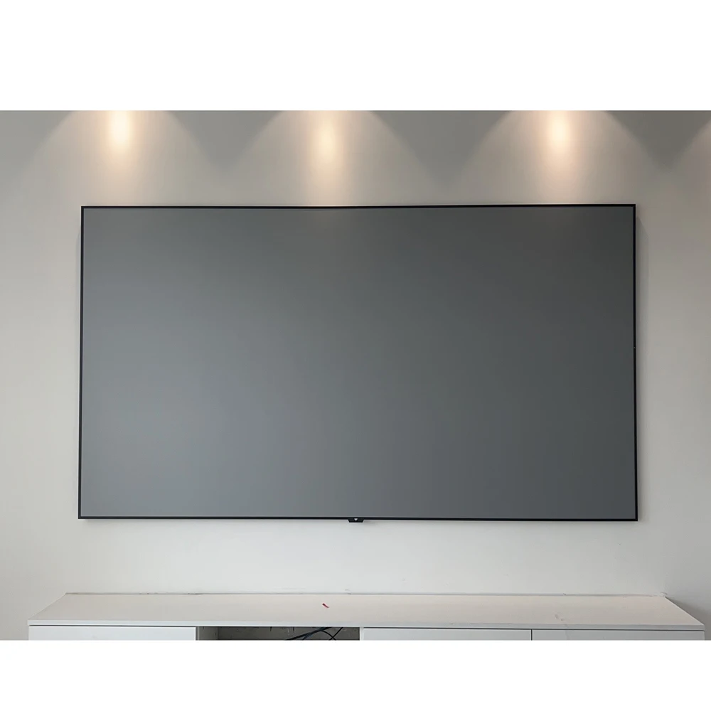 

Perfect projector screen light-proof 100-inch fixed frame display 4k ALR wall-mounted screen