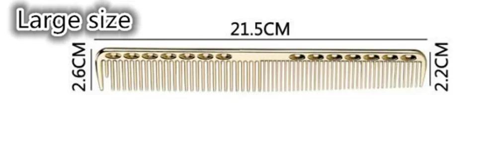 Space Aluminium Haarkamm Pro Friseurkämme Mellado Petit Hansen Волос Haarschneiden Sterbende Haarbürste Friseurwerkzeuge Salon Mithelfer – Detail 3