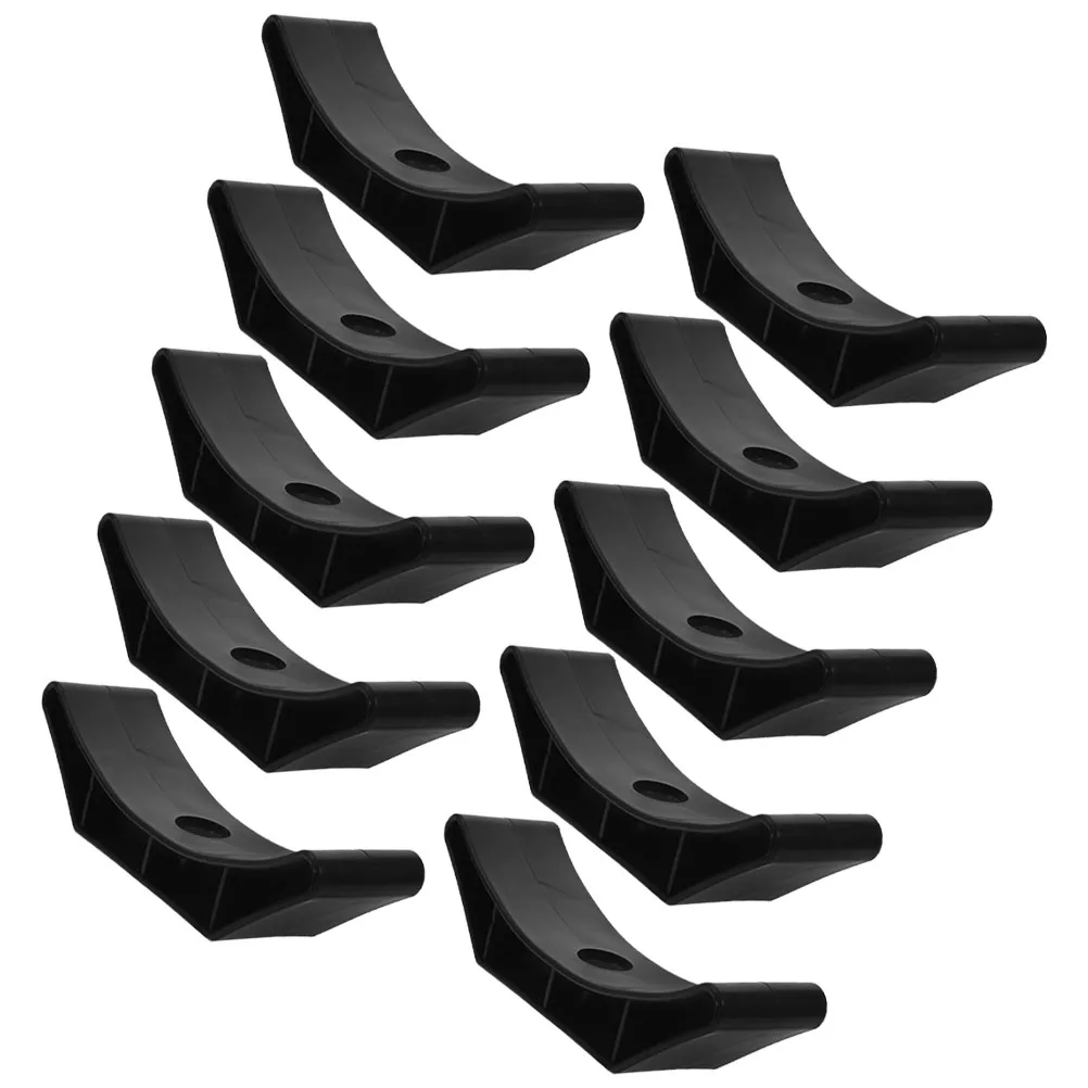 10 قطع من رف الدمبل، تصميم من البلاستيك القوي المدمج لحماية الأرضية، حامل الدمبل لتخزين الوزن في صالة الألعاب الرياضية المنزلية #4