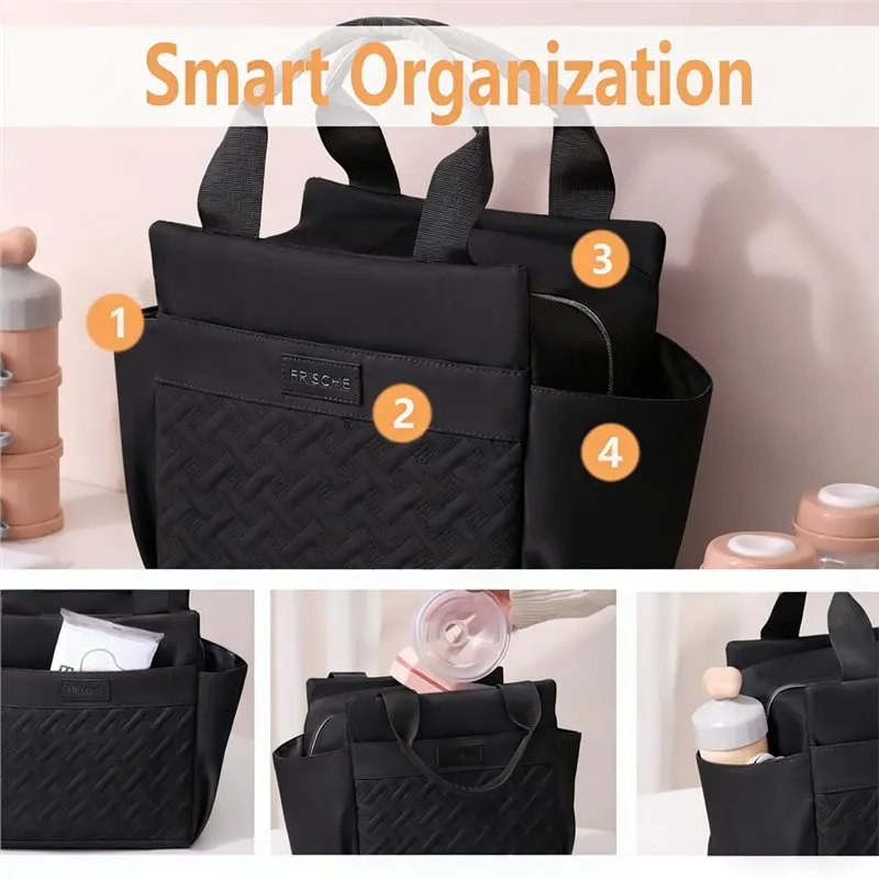 TEXU Lunch Bag For Women Reusable Insulated Lunch Box Large Capacity