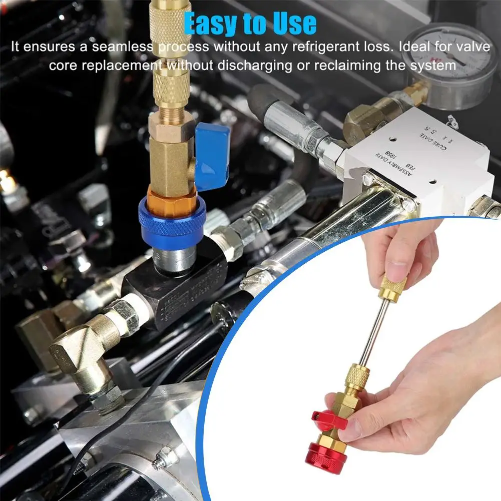 Ac Core Removal Tool, R134a R1234yf R22 Core Remover Installer Tool Kit For Automotive Air Conditioning Systems I4h3