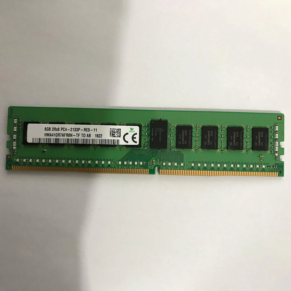 Для SK Hynix RAM 8GB DDR4 2133MHz HMA41GR7AFR8N-TF 2RX8, Серверная память работает идеально, быстрая доставка, высокое качество