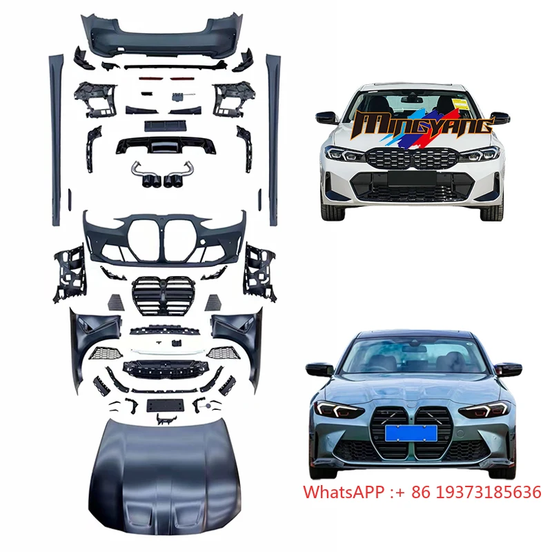 

PP Plastic G20 G28 LCI Upgrade to M3 G80 Design Car Bumper Hood Side Skirt Bodykit 2023 for Bmw 3 Series G20 G28 LCI Body Kit