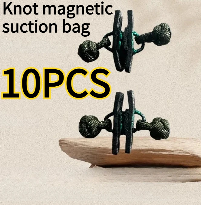 10PCS Automatic Slingshot Special Magnetic Suction Leather Pocket Strong Magnetic Pull Ring Super Fiber Leather Pocket
