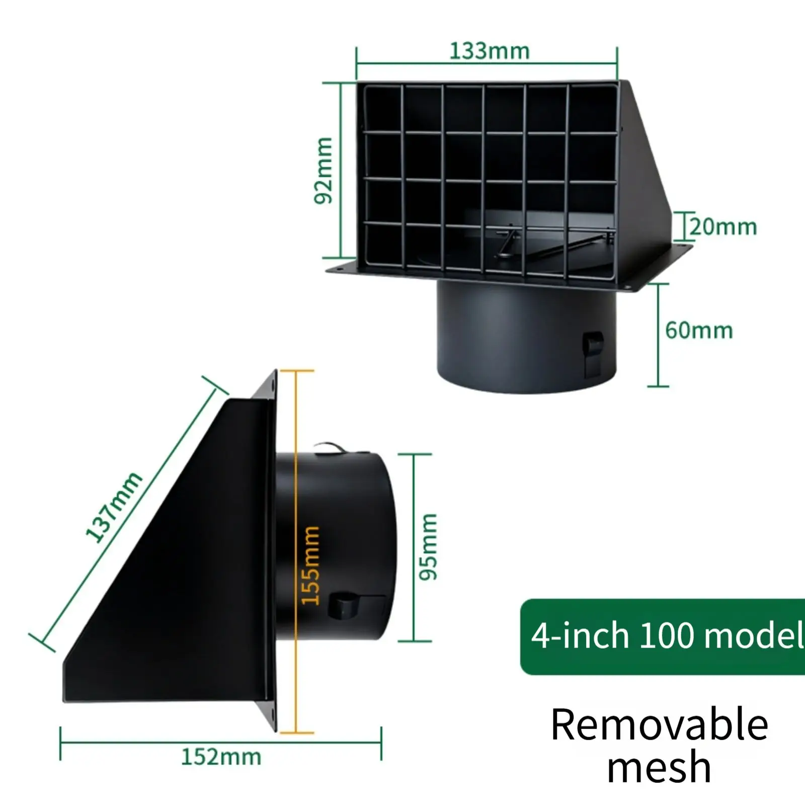For Faster Drying Times Dryer Vent Cap Effective Ventilation Sturdy Construction Robust Materials Weather Resistant