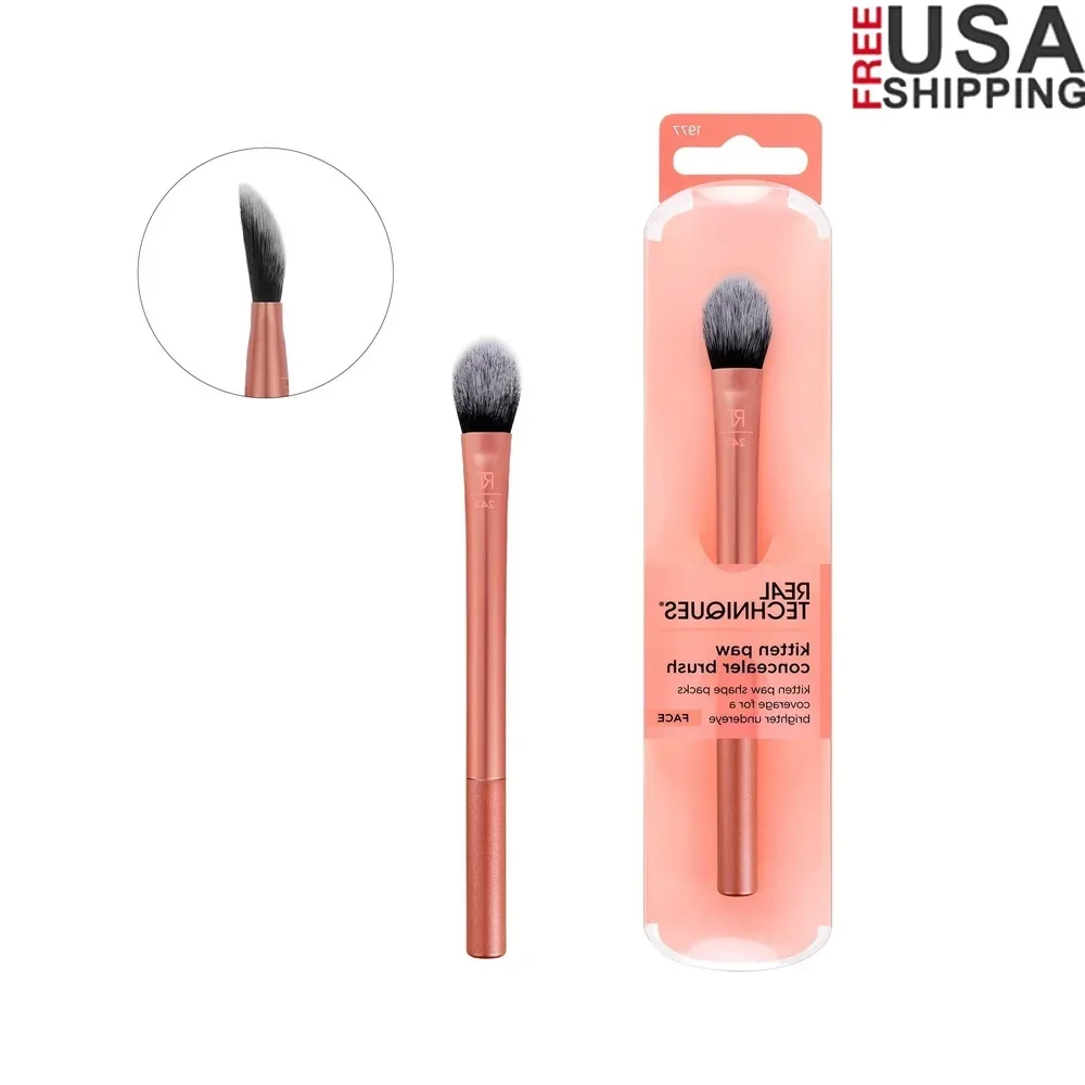 

Brightening Concealer Brush Kitten Paw Shape Eye Cream Applicator Long Lasting Makeup Ultraplush Bristles 100% Vegan Reusable