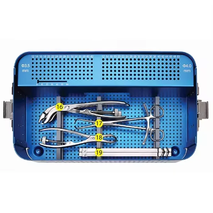 مجموعة الأدوات الطبية لجراحة الأعصاب والعمود الفقري العنقي وقاعدة المسمار لباديكل العمود الفقري