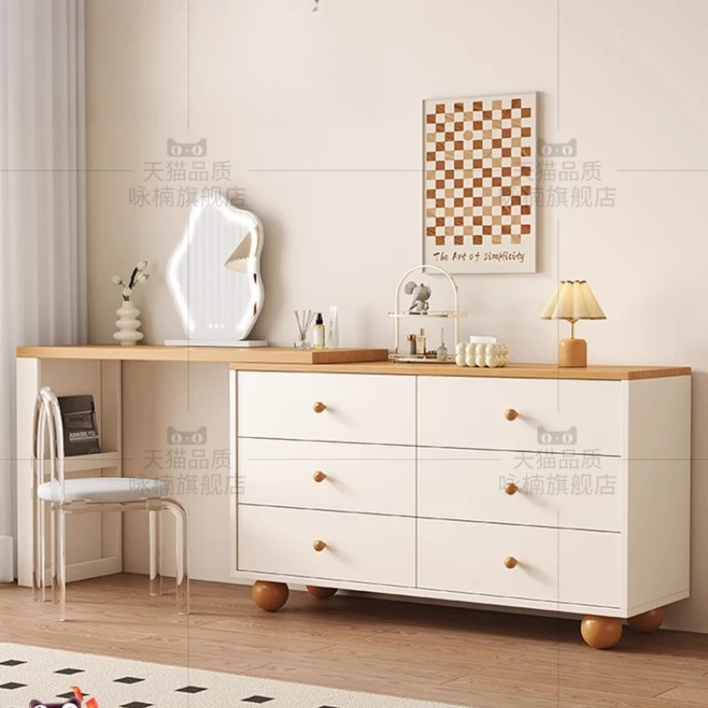 

Туалетный столик с зеркалом и стулом для туалетного столика для макияжа со стулом Комод с 9-ящими ящиками для комнаты Туалетный столик для девочек Вафель