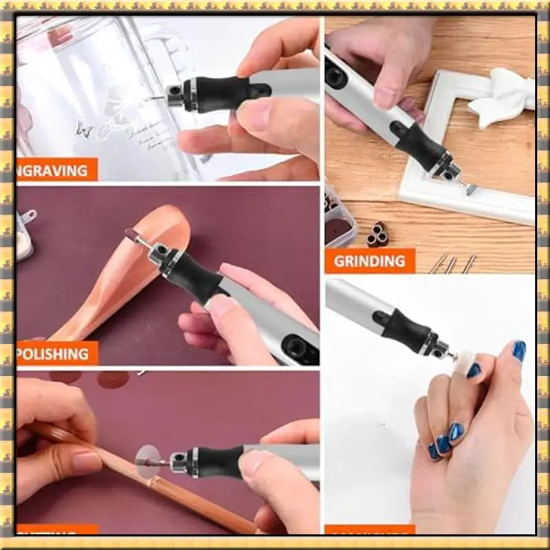 

AT03 Top Mini Engraving Pen 5000-18000R/Min Quiet Jewelry Carving Tool For Jewelry Glass Stone Metal Plastic Wood Resin