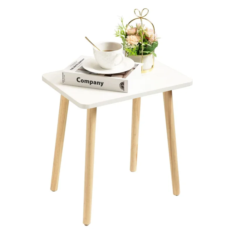 

！@Combohome Modern Side Table End Table Bamboo Wood Coffee Tea Table Living Room Home Mini Furniture