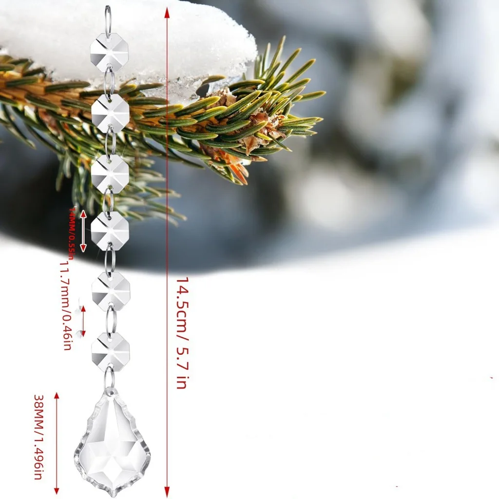 2026 Weihnachtsdekoration Perlenschnur Klare Farbige Runde Diamantförmige Perlenschnur für Erntedankfest Halloween Geburtstag – Detail 37