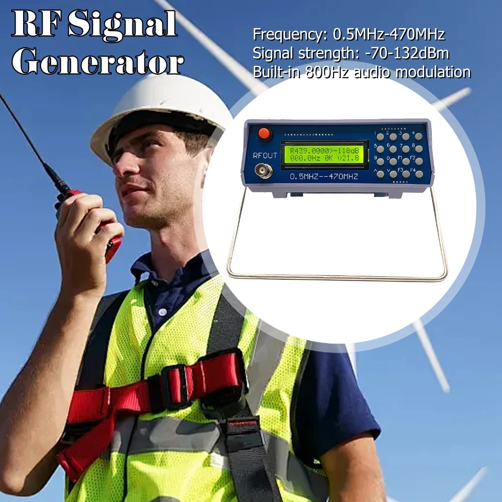 0.5 ميجا هرتز-470 ميجا هرتز عالية الدقة تستر التناظرية الرقمية FM مولد الاتصال الداخلي تردد متر فاحص لراديو FM لاسلكي تخاطب التصحيح