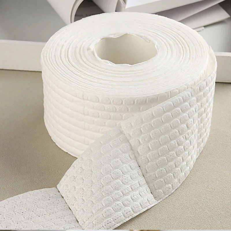 1ロール/1000枚入り ネイルアート ネイルリムーバー コットンペーパー ネイルツール 5*5cm ソフトで毛抜けしないコットン ネイルサロン専用ワイプ