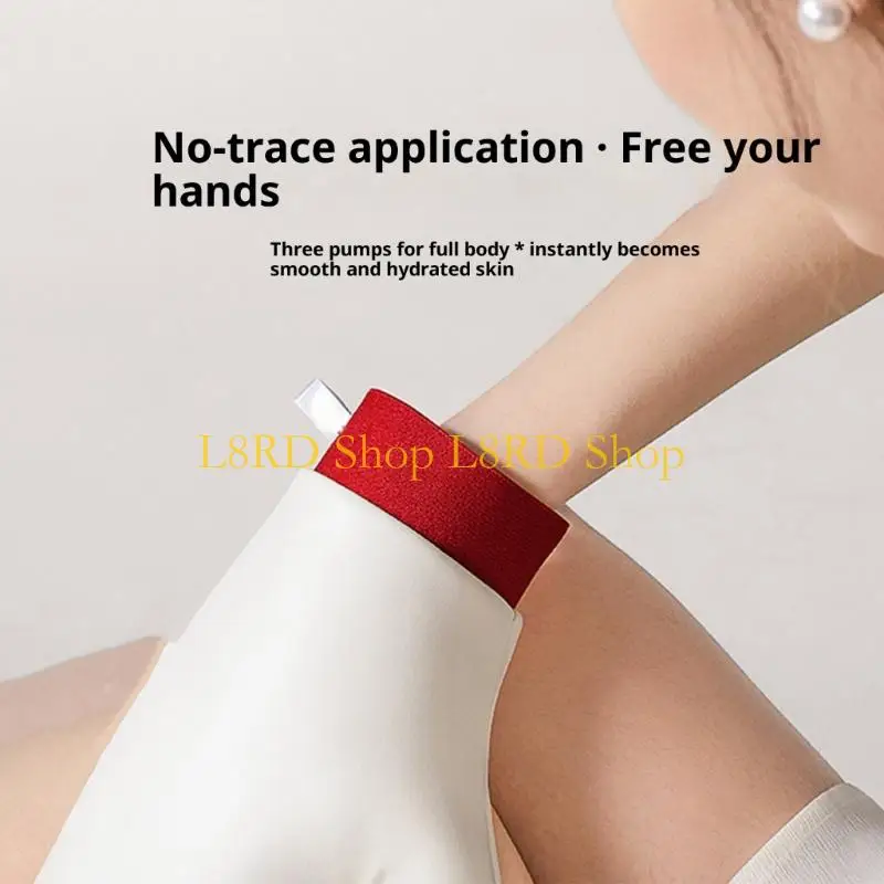 L8RD Reusable Leather Gloves For Effortlessly Body Lotion Application Smooth Skincare Tool