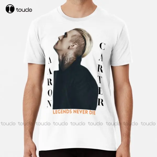 

Aaron Carter Legends Never Die Rip T-Shirt Custom Aldult Teen Unisex Digital Printing Tee Shirts Custom Gift Make Your Design