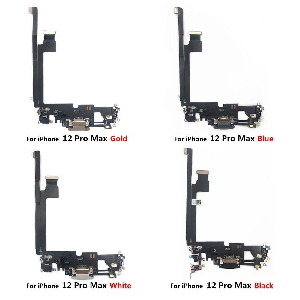 New Quick Charge Bottom Mic USB Charger SUB Board For iPhone 12 Pro Max mini 12mini Dock Connector Charging Port Replacement