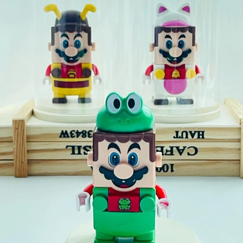 Super Mario Brother Model Building Blocks Action Figures Bricks Set Anime Adventure Game Toy for Children Gift Compatible 71369