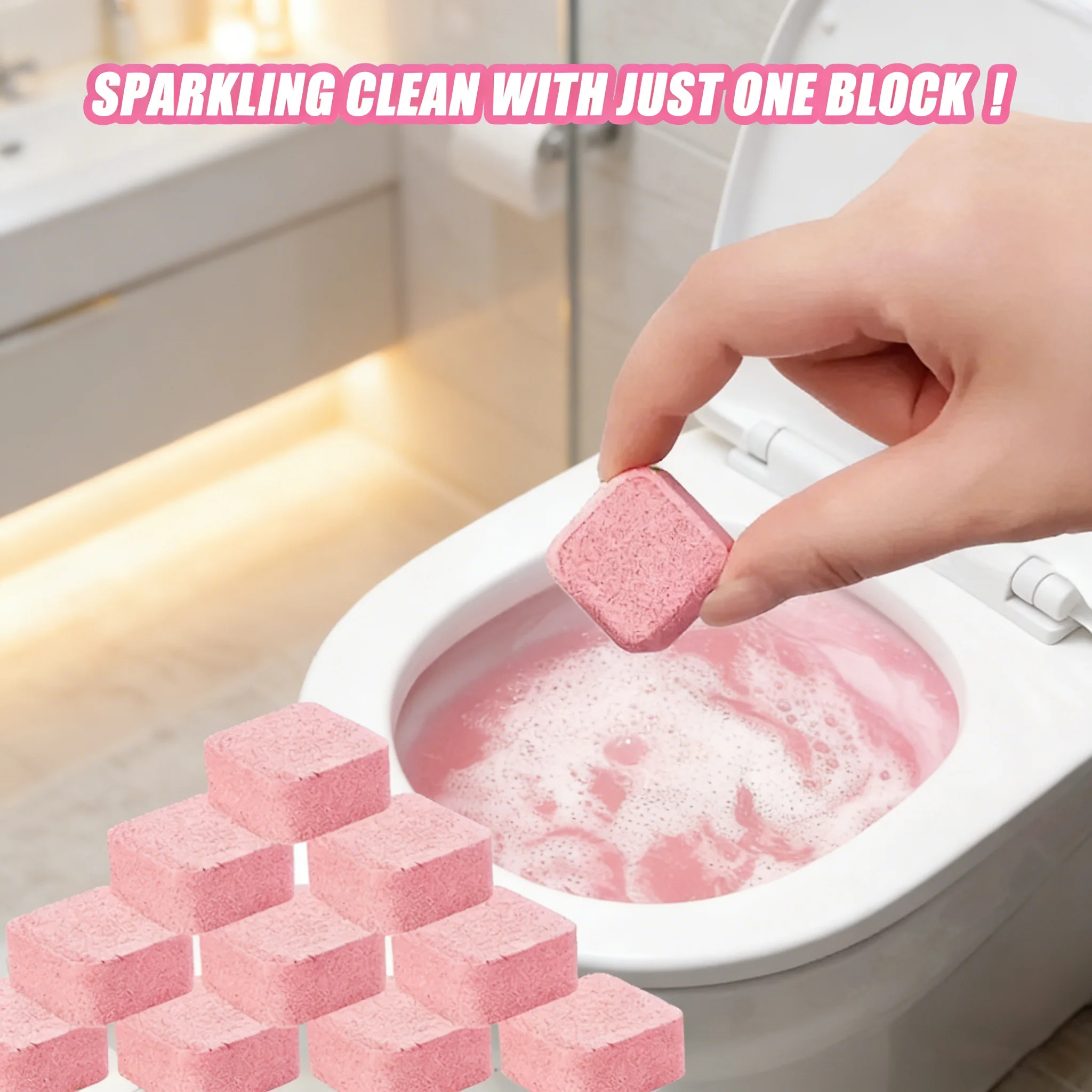 

20 шт. шипучих таблеток для чистки унитазов, очиститель-дезодорант, удаляющий пятна мочи и желтую грязь, для домашней уборки ванной комнаты