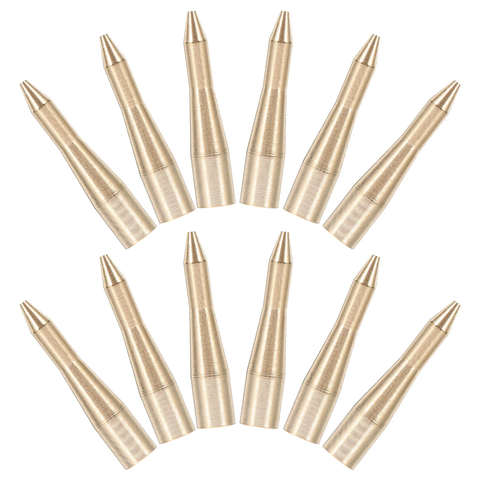 

12pcs Shafts Replacement Metal Thread Shafts Outdoor Stems Copper Material Portable For Game Play Accessories