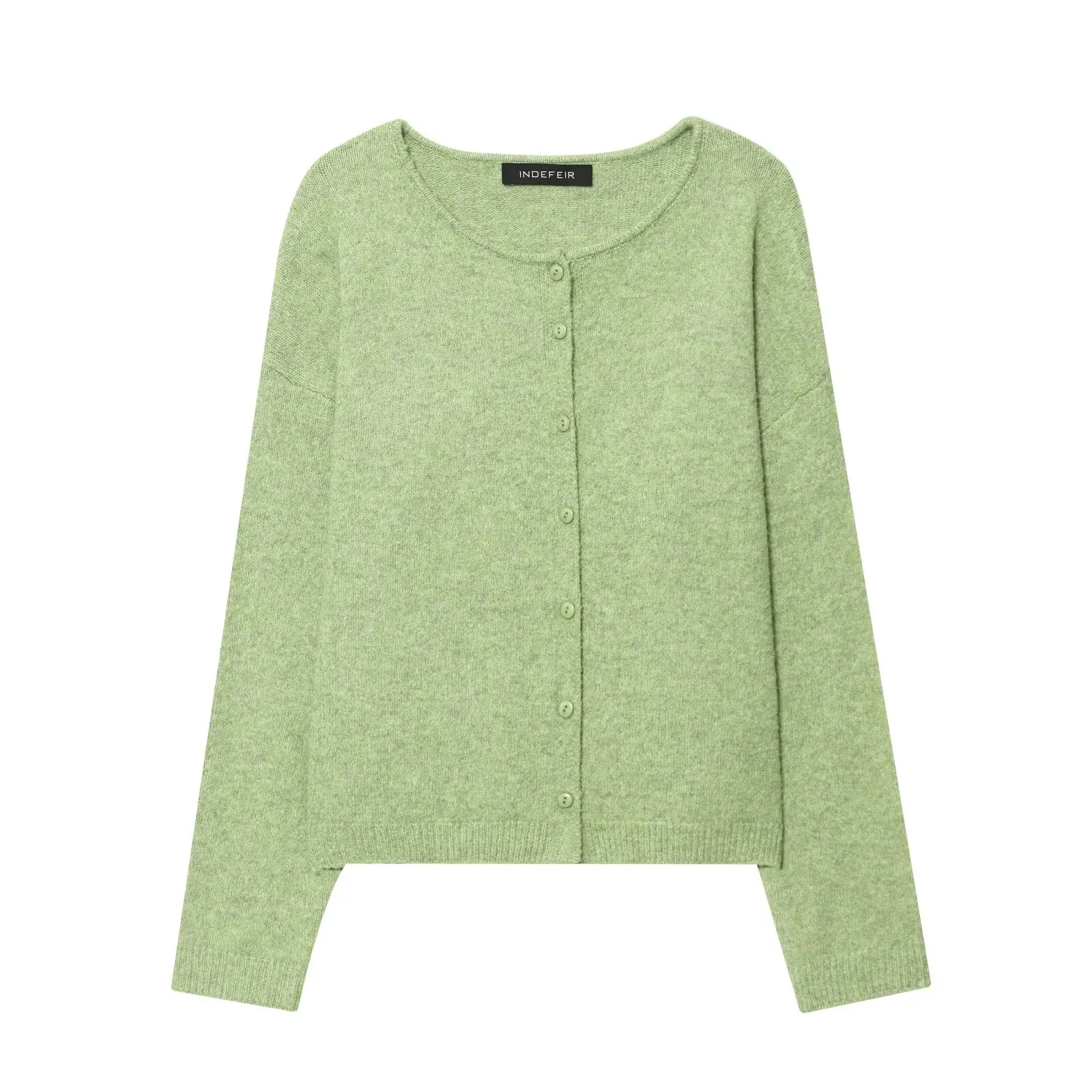 

Осень и зима 2024, новый французский нишевый классический свободный кардиган на пуговицах, свежий и простой универсальный.