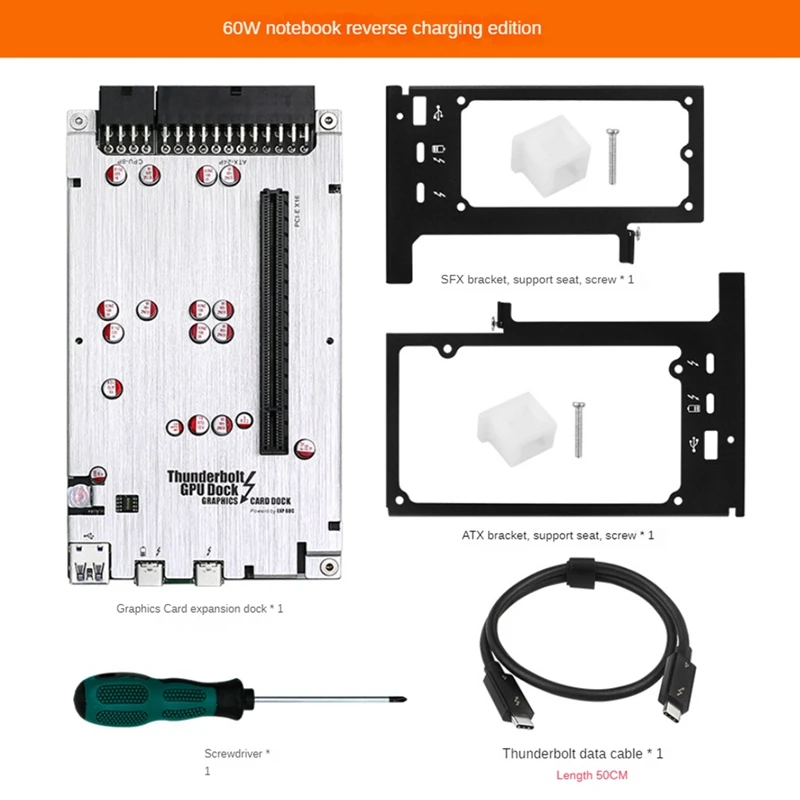 TH3P4G3 60W PD Charging For Thunderbolt GPU Dock For Laptop Notebook To External Graphic Card 40Gbps For  Windows Durable