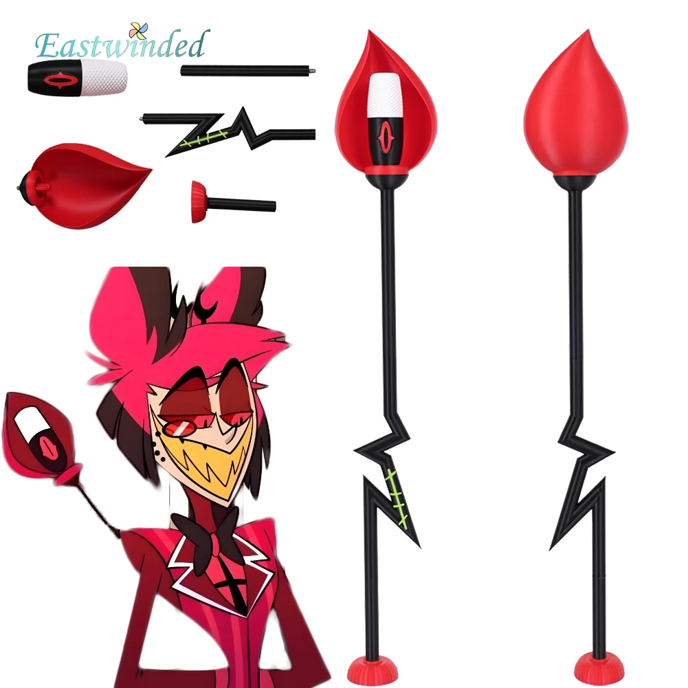 

ТВ Ад Вун Аластор Косплей Красный Микрофон Трость Реквизит Аксессуары Для Костюмов Маскировка Хэллоуин Униформа Реквизит Подарки Карнавальная Вечеринка