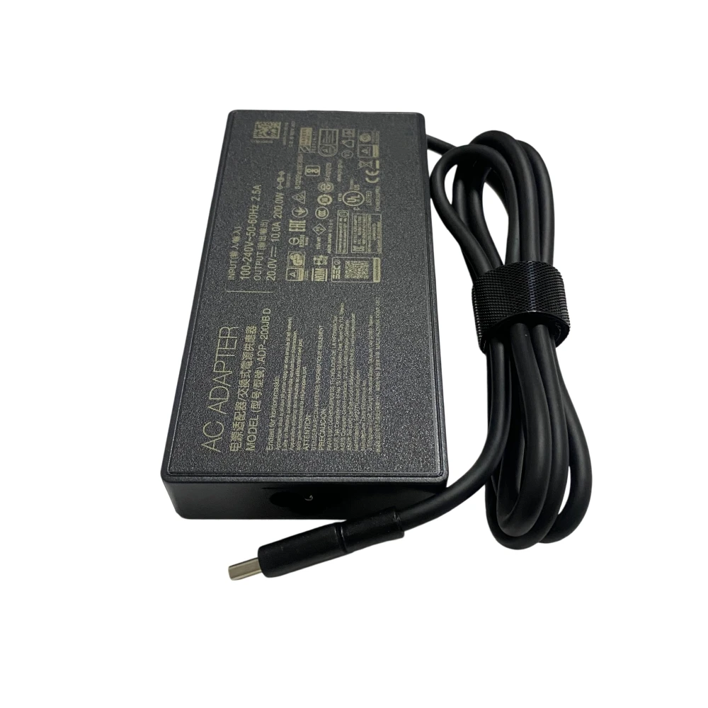 200W 20V 10A AC Laptop Adapter Charger For ASUS ROG Zephyrus G16 (2024) GA605 GU605 G14 (2025) GA403 Power Supply ADP-200JB D