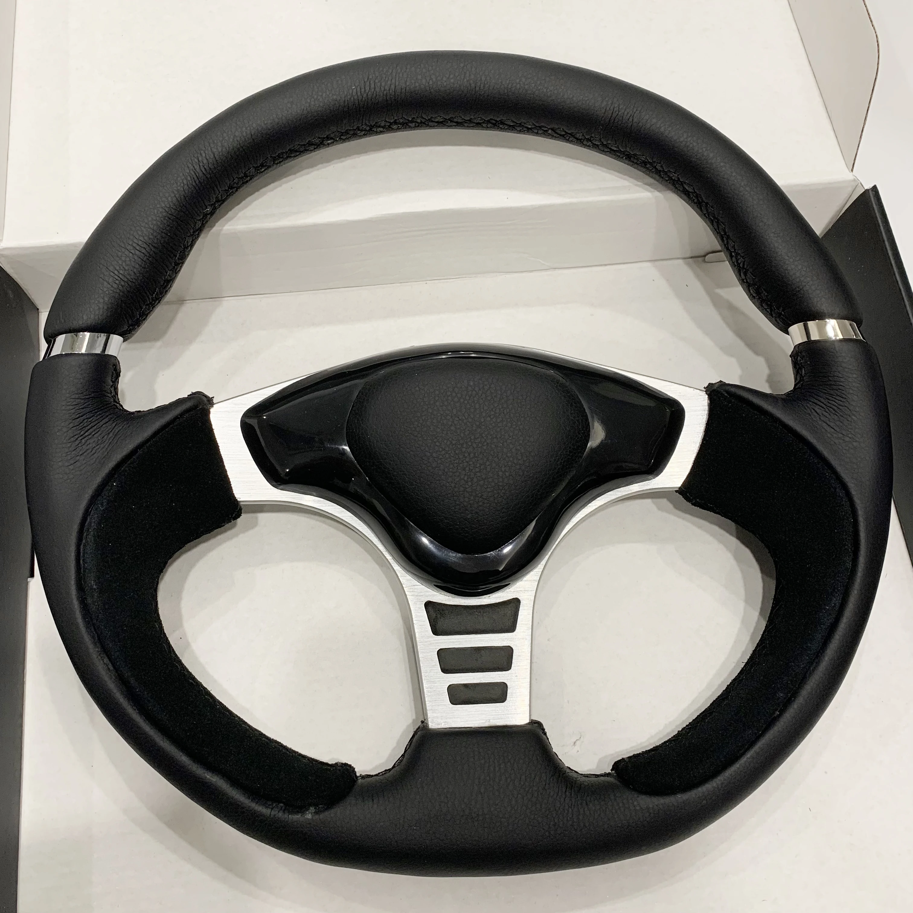 

350MM universal JDM LEATHER steering wheel pc simulator Global limit wheel High performance car acesssories For Toyota Honda BMW