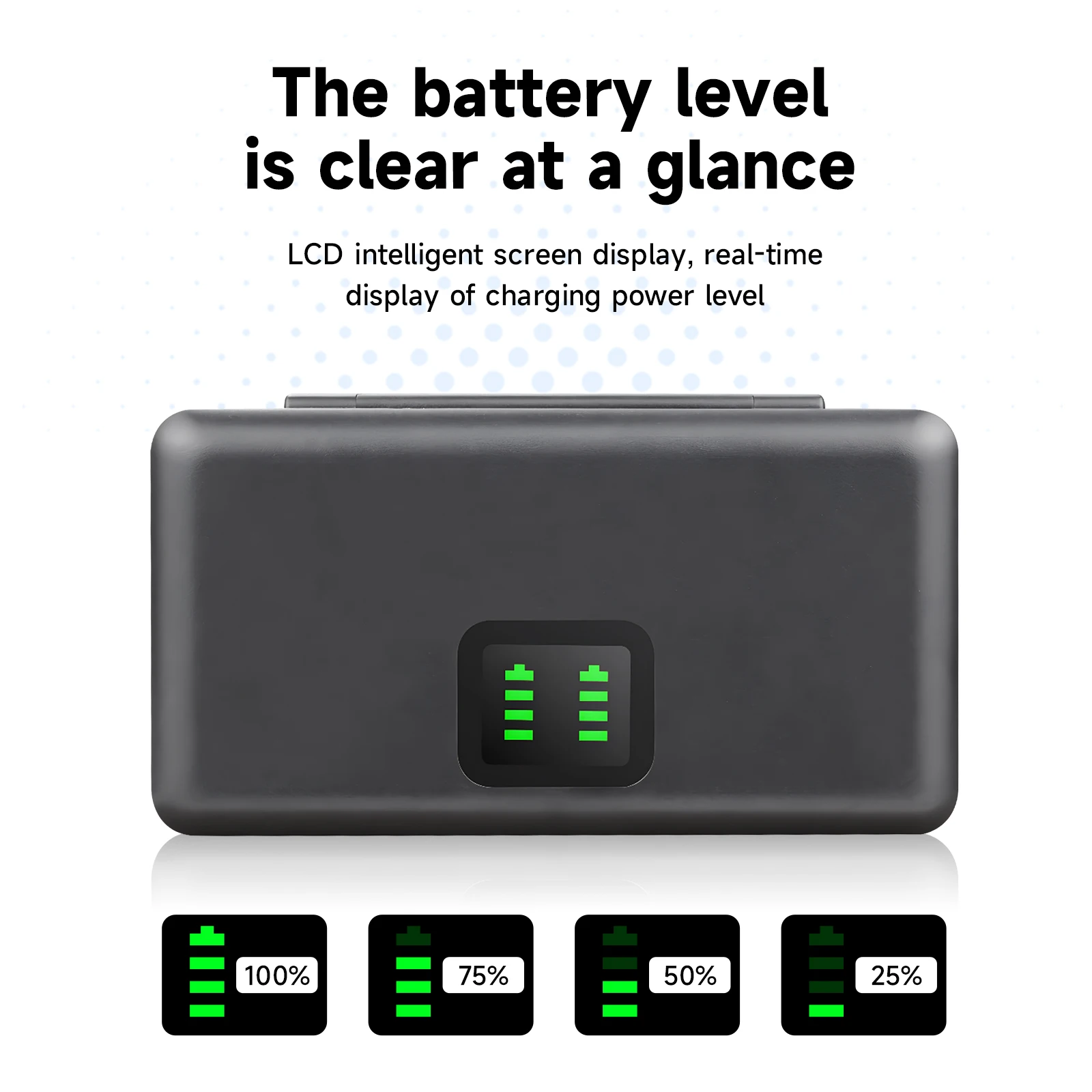 Bateria PALO 2250mAh do DJI Osmo Action 5Pro 4 3 6 z ładowarką i etui, akcesoria do kamer sportowych DJI Action 3 Action 4 — zdjęcie produktu 6